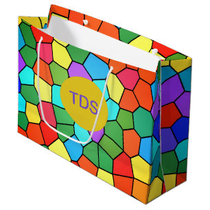 Glas in lood regenboog groot cadeauzakje