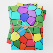 Glas in lood regenboog inpakpapier vel (In situ)