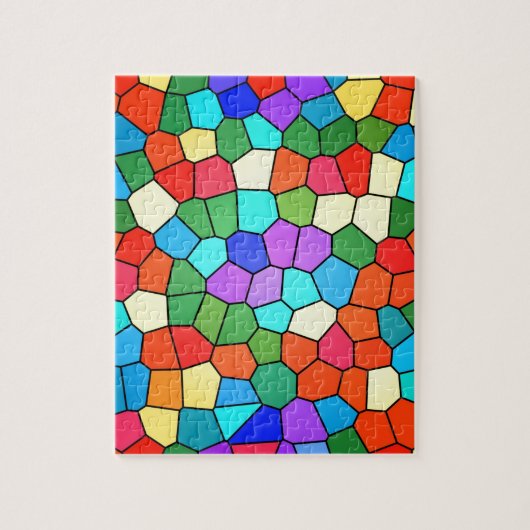 Glas in lood regenboog legpuzzel (Verticaal)