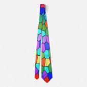 Glas in lood regenboog stropdas (Achterkant)