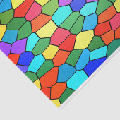 Glas in lood regenboog tissuepapier (Detail)