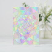 Glas in lood regenboogpasta bedankkaart (Staand voorkant)