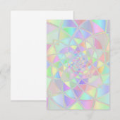 Glas in lood regenboogpasta bedankkaart (Voorkant / Achterkant)