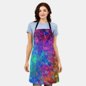 Glas in lood regenboogpatroon schort (Gedragen)