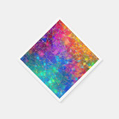 Glas in lood regenboogpatroon servet (Hoek)