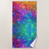 Glas in lood regenboogpatroon strandlaken (Voorkant)