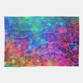 Glas in lood regenboogpatroon theedoek (Horizontaal)