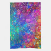 Glas in lood regenboogpatroon theedoek (Verticaal)