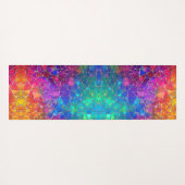 Glas in lood regenboogpatroon yogamat (Achterkant (horizontaal))