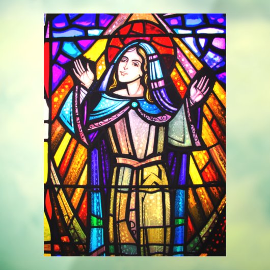 Glas in lood Religieuze Mary | Raamsticker (Vel 3)
