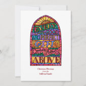 Glas in lood Religieuze niet-fotofeestelijke Kaart (Voorkant)