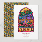 Glas in lood Religieuze niet-fotofeestelijke Kaart (Voorkant / Achterkant)