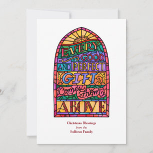 Glas in lood Religieuze niet-fotofeestelijke Kaart