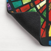 Glas in lood resulterend in cross-mousepad kunst muismat (Hoek)