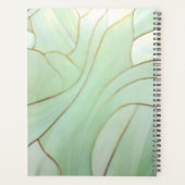 Glas-in-lood Rode Bloem Planner (Achterkant)