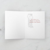 Glas in lood, Rode Heilige Familie in het Duits Feestdagen Kaart (Binnen)