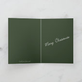 Glas in lood rode kaars met hulst feestdagen kaart (Binnen)