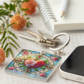 Glas in lood Romance Sleutelhanger (Voorkant Rechts)