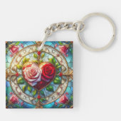 Glas in lood Romance Sleutelhanger (Achterkant)