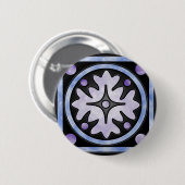 Glas in lood ronde button 5,7 cm (Voorkant /achterkant)