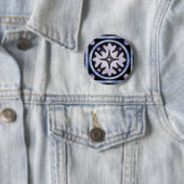 Glas in lood ronde button 5,7 cm (In situ)