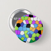 Glas in lood ronde button 5,7 cm (Voorkant /achterkant)