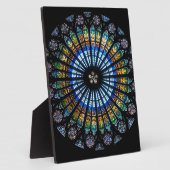 Glas in lood roos in Straatsburg Fotoplaat (Zijkant)