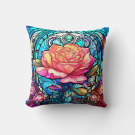 Glas in lood Roos Kussen