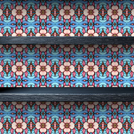 Glas in lood Roze Bloemen Kleine print Behang