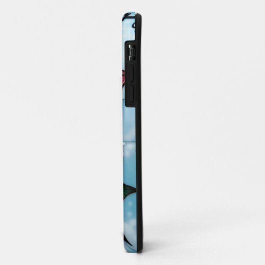 Glas in lood roze roos Case-Mate iPhone case (Achterkant/links)