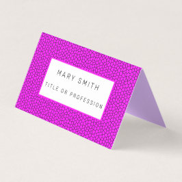 Glas in lood Roze Visitekaartje