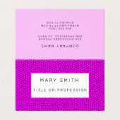 Glas in lood Roze Visitekaartje (Buitenkant ongevouwen)