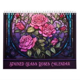 Glas in lood Rozen Bloemen Kalender