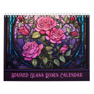 Glas in lood Rozen Bloemen Kalender
