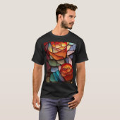 Glas in lood Rozen T-shirt (Voorkant volledig)