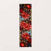 Glas in lood Rozen Vouwen Bladwijzer Bookmarker Visitekaartje (Buitenkant ongevouwen)