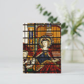Glas in lood Saint Cecilia Briefkaart (Staand voorkant)