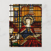 Glas in lood Saint Cecilia Briefkaart (Voorkant)