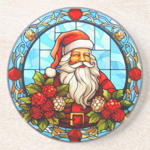 Glas in lood Santa Christmas Ornament-67672 Zandsteen Onderzetter