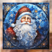 Glas in lood Santa Window Cling Raamsticker (Vel 2)