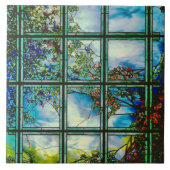 Glas in lood Schilderachtig landschap Tegeltje (Voorkant)