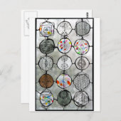 Glas in lood schilderen briefkaart (Voorkant / Achterkant)