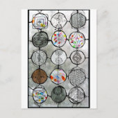 Glas in lood schilderen briefkaart (Voorkant)