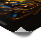 Glas in lood Seahorse Poster (Hoek)