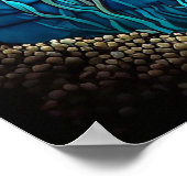 Glas in lood Shark Poster (Hoek)