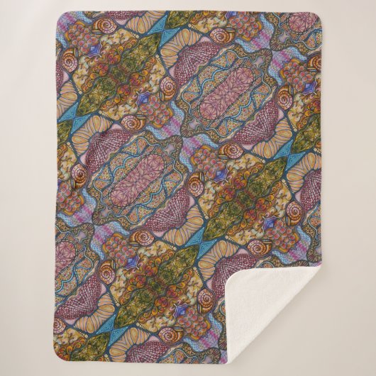 Glas in lood sherpa deken (Voorkant)