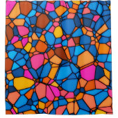 Glas in lood Shower Curtain Douchegordijn (Voorkant)