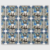 Glas in lood Siamese kat inpakpapier (Vlak)