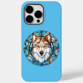 Glas in lood Siberische husky hond Case-Mate iPhone Case (Achterkant)