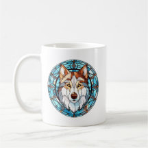 Glas in lood Siberische husky hond